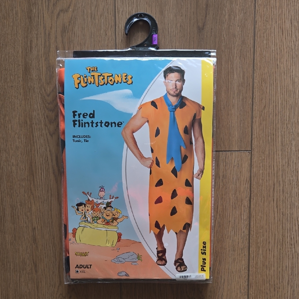 Fred Flintstone Costume with Blue Tie